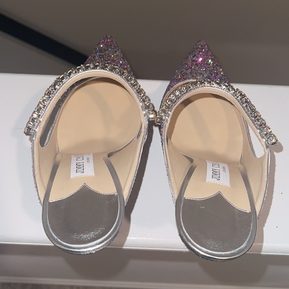 Jimmy Choo Bing 100 Sparkly Mules Size 41 - Picture 6 of 17